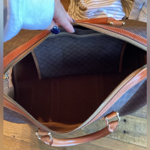 Authentic vintage, Celine Macadam travel tote, Boston bag. - Picture 7 of 14